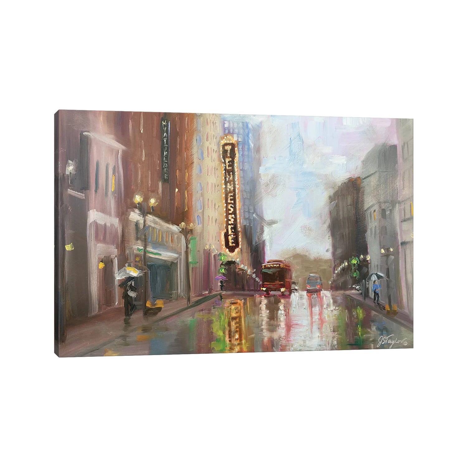 iCanvas "Knoxville TN" by Jennifer Stottle Taylor Canvas Print Bed